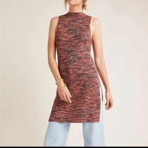 Anthropologie XS Tami Space Dyed Stretchy Sleeveless Tunic Dress